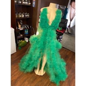 Maternity tulle dress